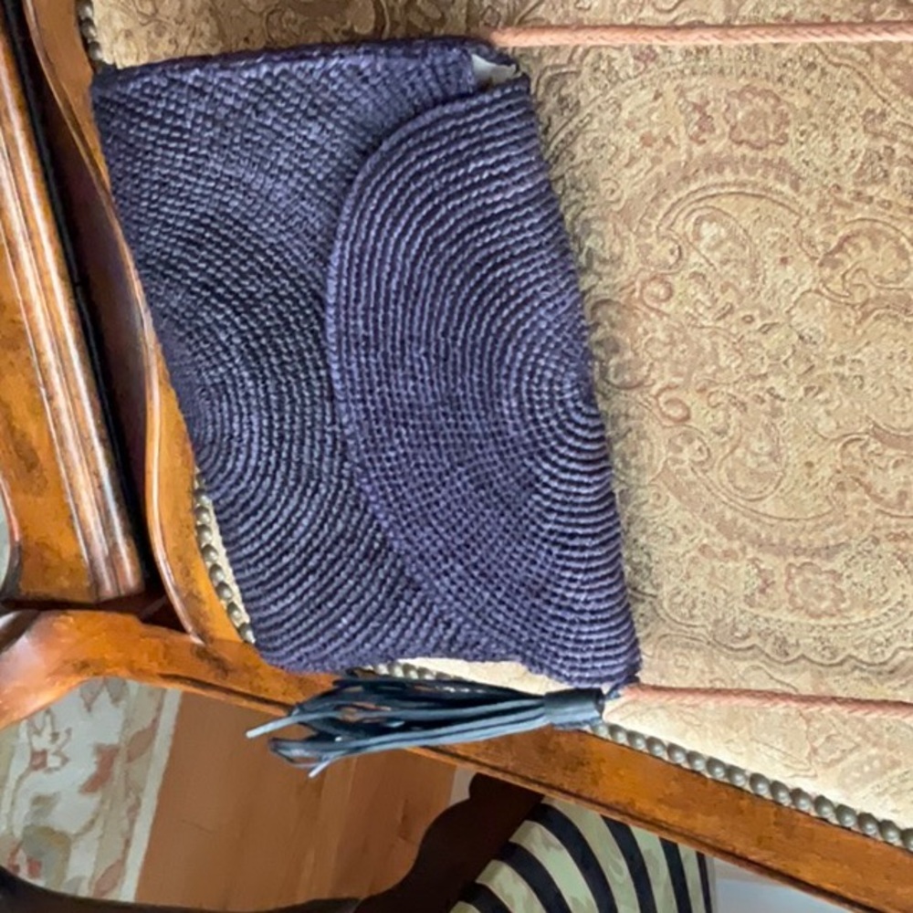 Mar y sol    Straw handbags/clutch. Navy